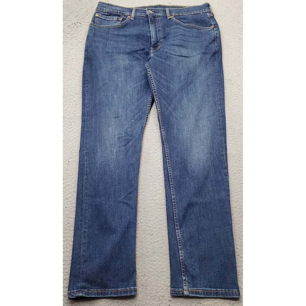 Levi's 502 Jeans Mens 34x32 Blue Denim Stretch Red Tab Straight Leg Streetwear